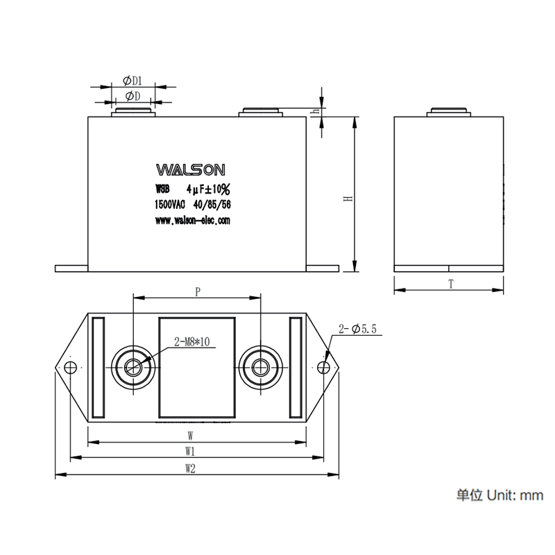 WSB-serien Snubber/Resonat-kondensator (förpackad)